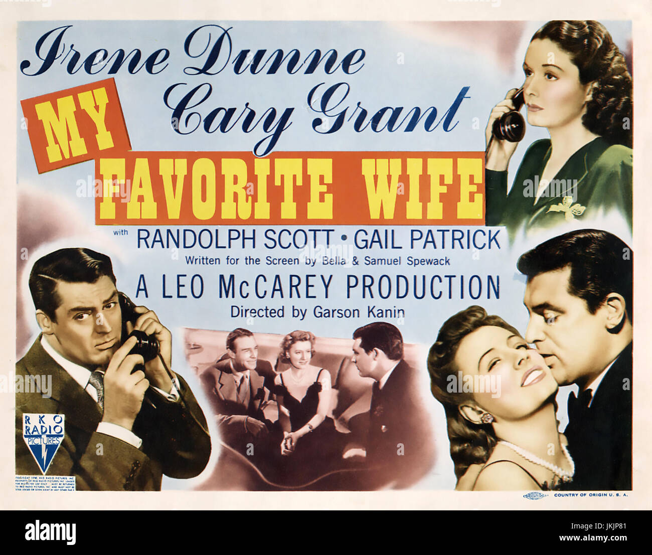 Mon épouse favorite (My Favorite Wife) 1940 RKO Radio Pictures film avec Cary Grant et Irene Dunne Banque D'Images