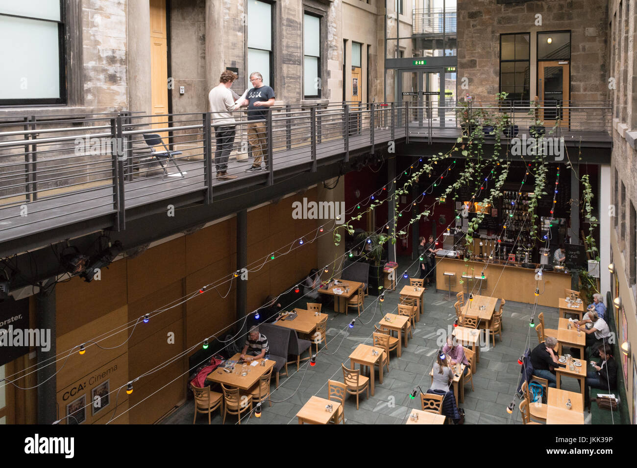 Centre for Contemporary Arts Saramago Cafe Bar, Glasgow, Écosse, Royaume-Uni Banque D'Images