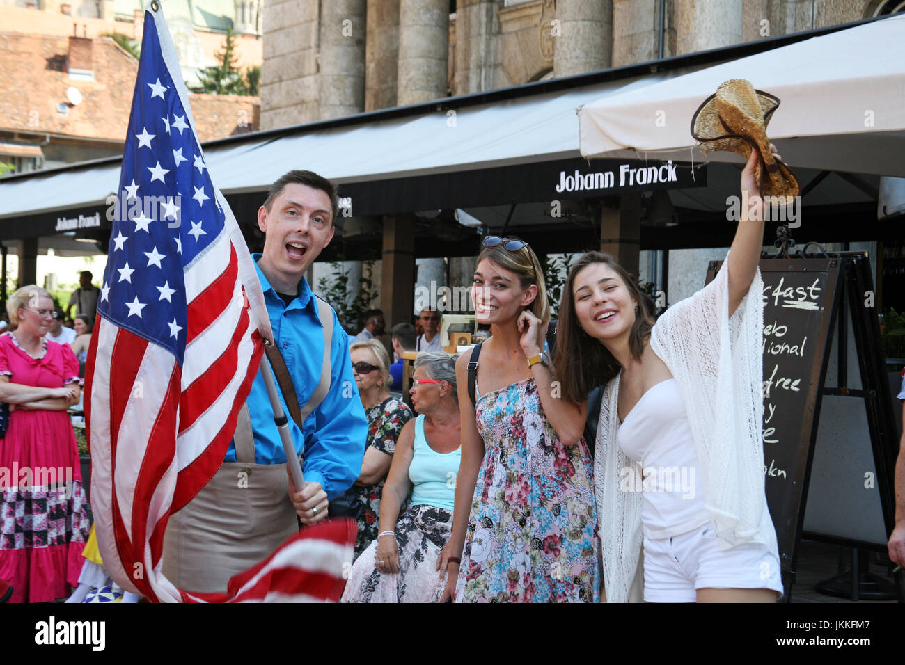 Festival International de Folklore 2017,USA,groupe de Murfreesboro, Tennessee 'Cripple Creek Cloggers',Zagreb, Croatie,europe,6 Banque D'Images