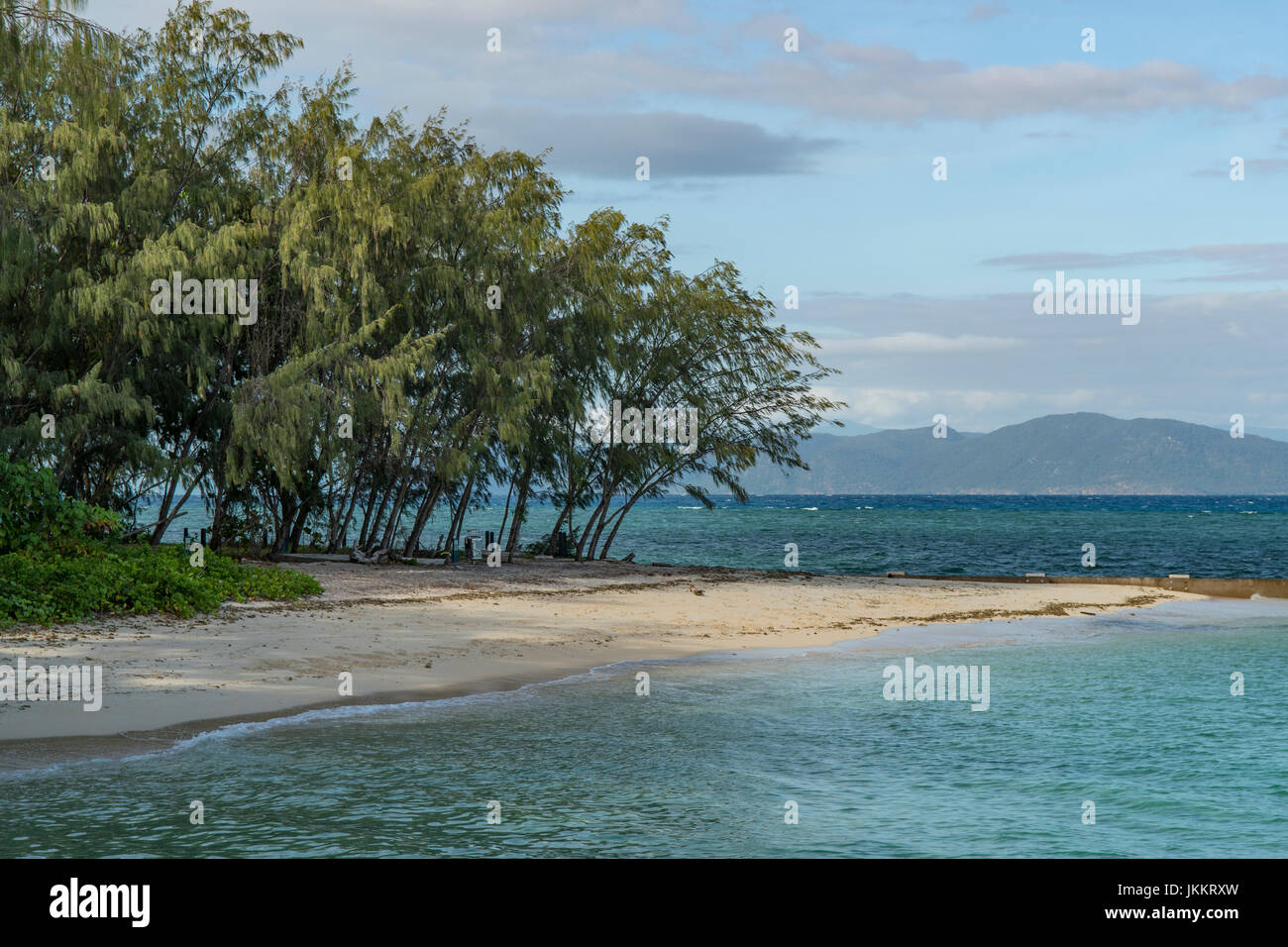 Plage sur l'île Green, Queensland, Australie Banque D'Images