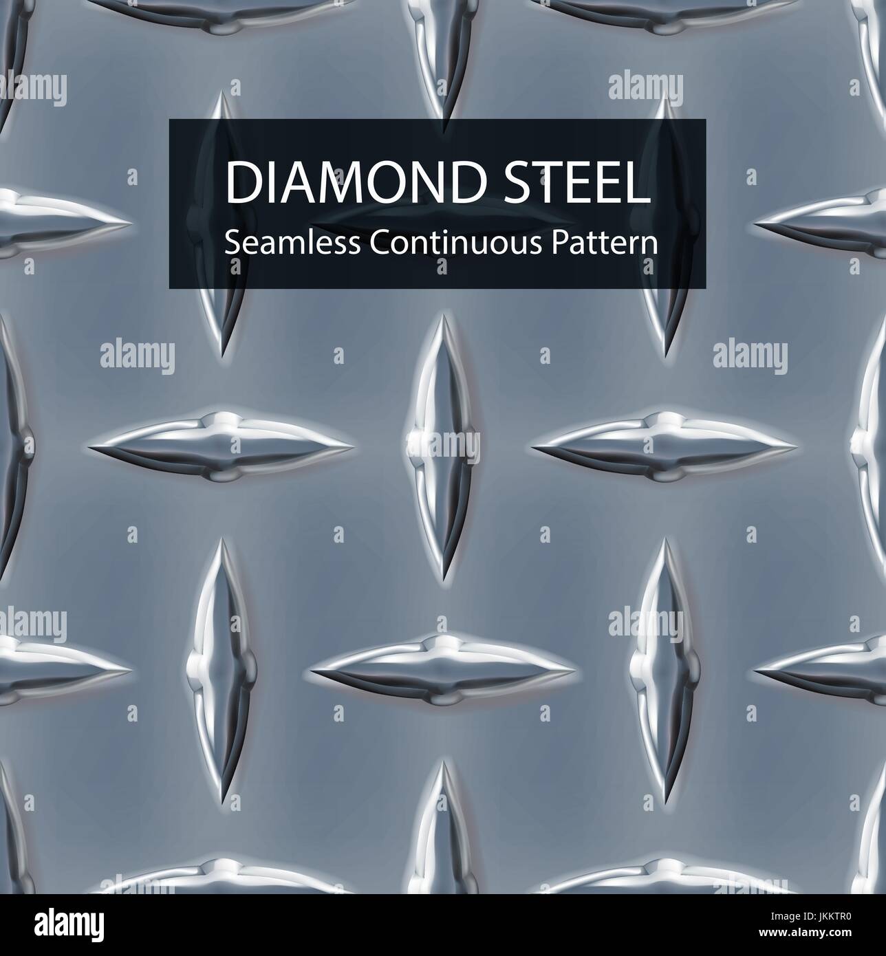Diamond pattern d'acier, d'acier, aluminium, mur, Illustration de Vecteur