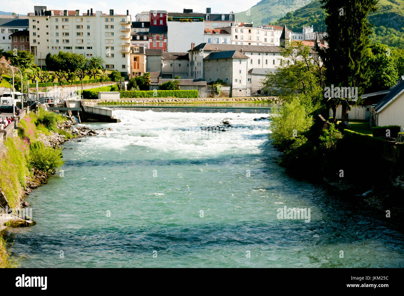 Gave de Pau - Lourdes - France Banque D'Images