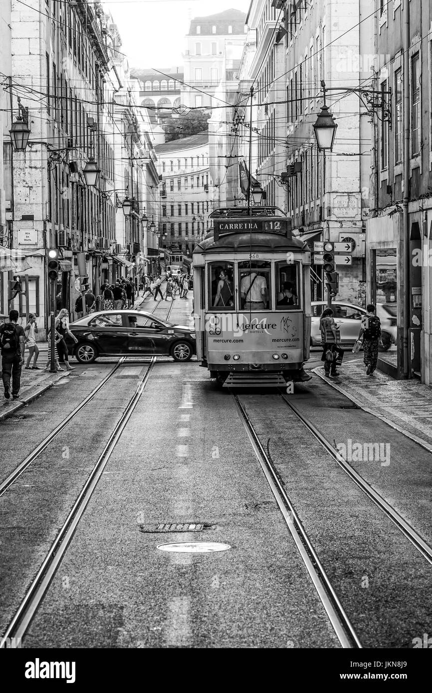 Sites touristiques de Lisbonne - le quartier historique de Lisbonne - 2017 Banque D'Images