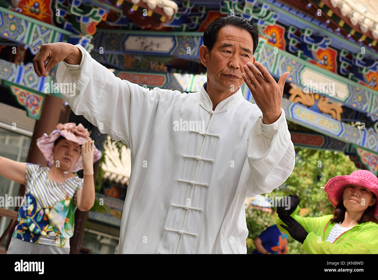 Tai chi, chi kung, master Banque D'Images
