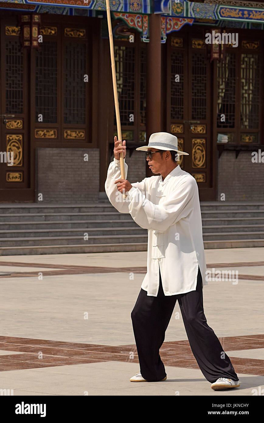 Tai chi, chi kung, master Banque D'Images