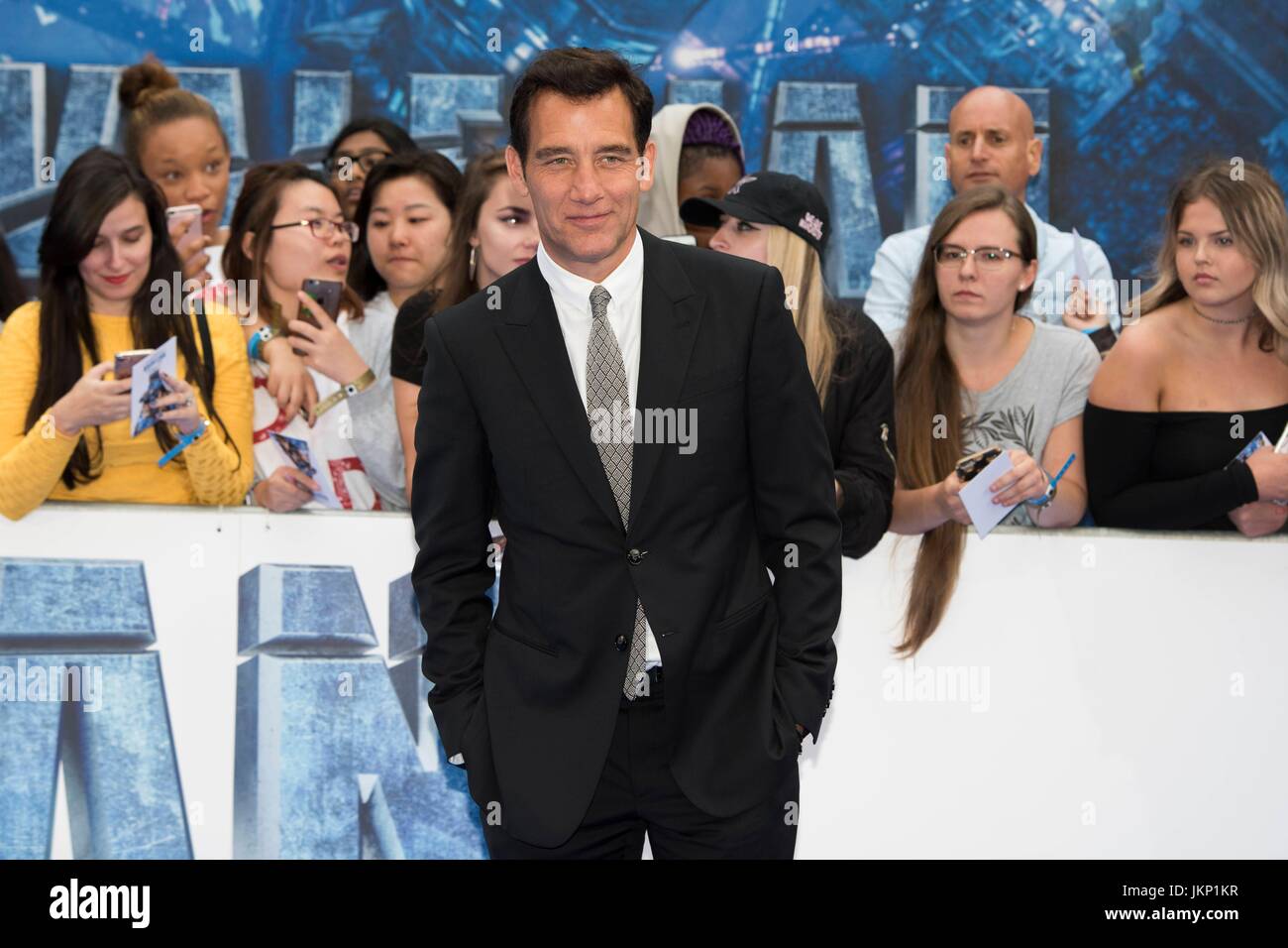 London, Royaume-Uni de Grande-Bretagne et d'Irlande du Nord. 24 juillet, 2017. Clive Owen assiste à la première européenne de la valériane et de la ville d'un millier de planètes. Londres, Royaume-Uni. 24/07/2017 | Crédit dans le monde entier d'utilisation : dpa/Alamy Live News Banque D'Images
