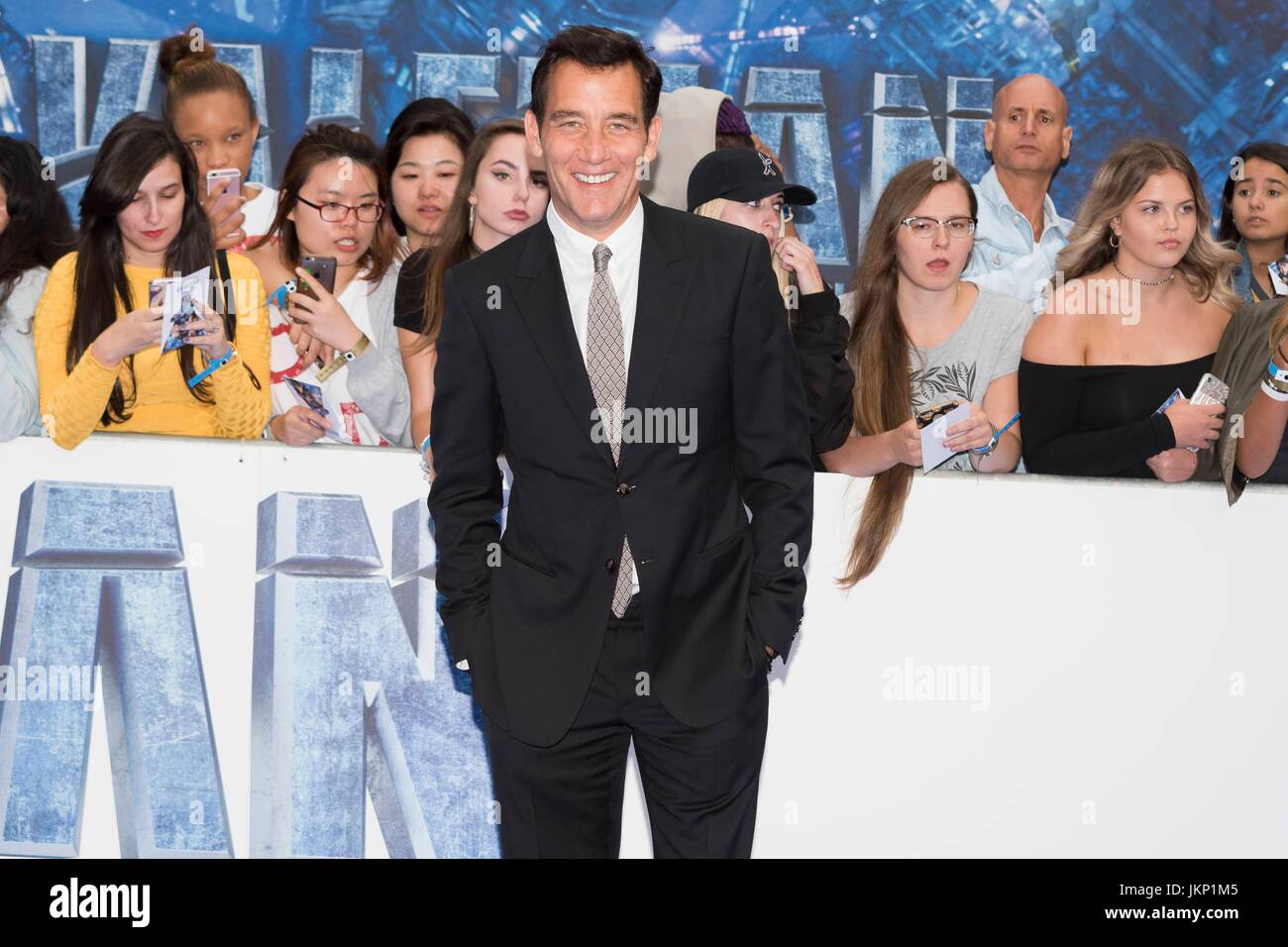 London, Royaume-Uni de Grande-Bretagne et d'Irlande du Nord. 24 juillet, 2017. Clive Owen assiste à la première européenne de la valériane et de la ville d'un millier de planètes. Londres, Royaume-Uni. 24/07/2017 | Crédit dans le monde entier d'utilisation : dpa/Alamy Live News Banque D'Images