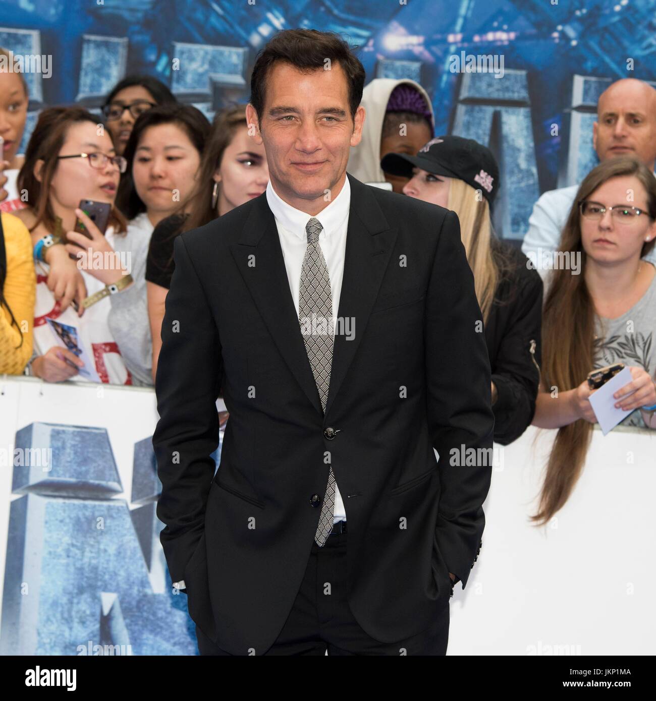 London, Royaume-Uni de Grande-Bretagne et d'Irlande du Nord. 24 juillet, 2017. Clive Owen assiste à la première européenne de la valériane et de la ville d'un millier de planètes. Londres, Royaume-Uni. 24/07/2017 | Crédit dans le monde entier d'utilisation : dpa/Alamy Live News Banque D'Images