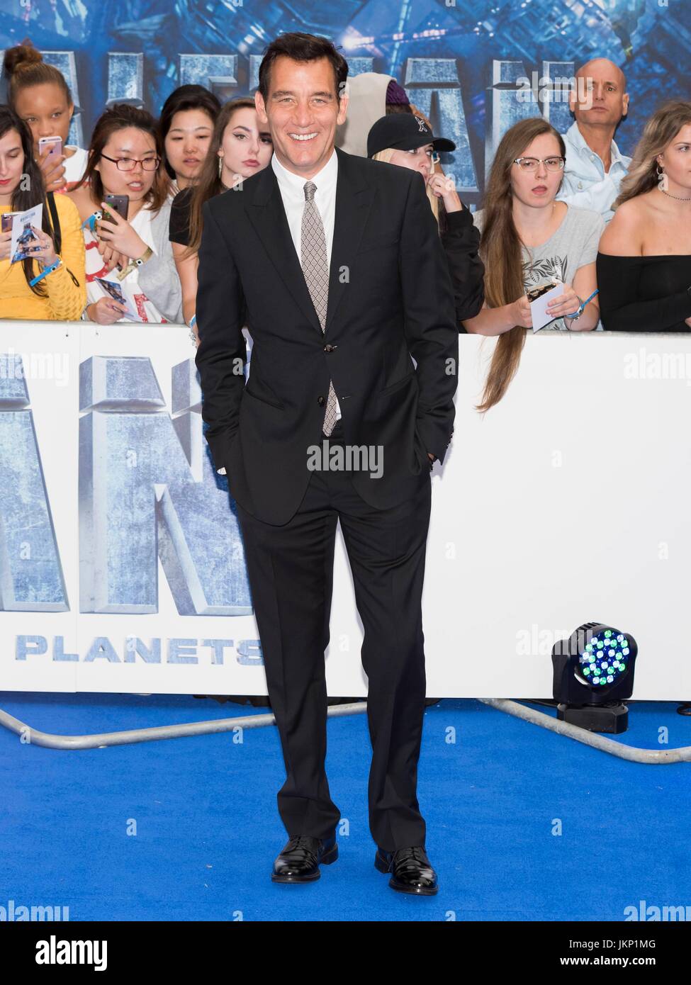 London, Royaume-Uni de Grande-Bretagne et d'Irlande du Nord. 24 juillet, 2017. Clive Owen assiste à la première européenne de la valériane et de la ville d'un millier de planètes. Londres, Royaume-Uni. 24/07/2017 | Crédit dans le monde entier d'utilisation : dpa/Alamy Live News Banque D'Images