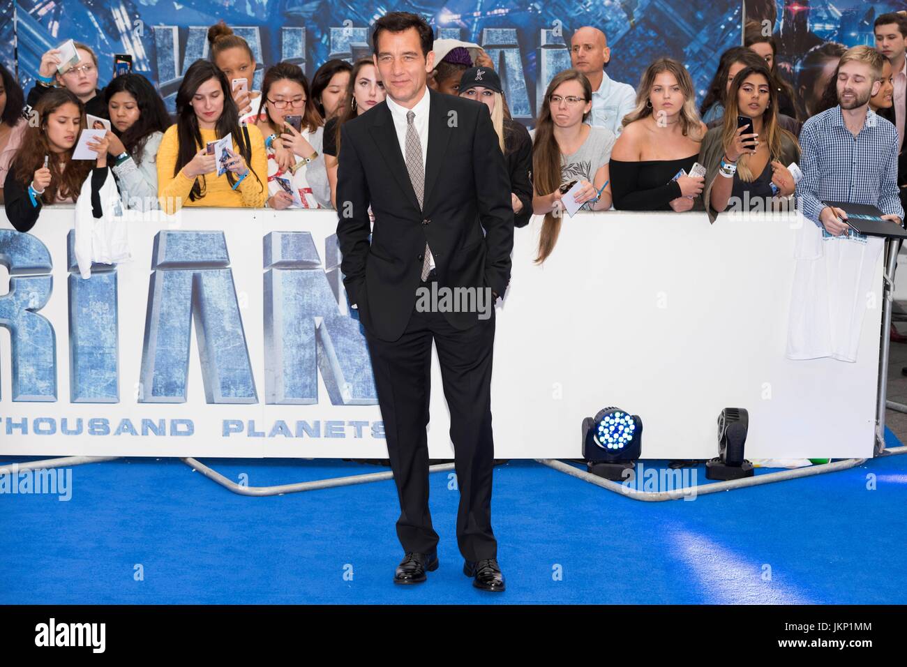London, Royaume-Uni de Grande-Bretagne et d'Irlande du Nord. 24 juillet, 2017. Clive Owen assiste à la première européenne de la valériane et de la ville d'un millier de planètes. Londres, Royaume-Uni. 24/07/2017 | Crédit dans le monde entier d'utilisation : dpa/Alamy Live News Banque D'Images