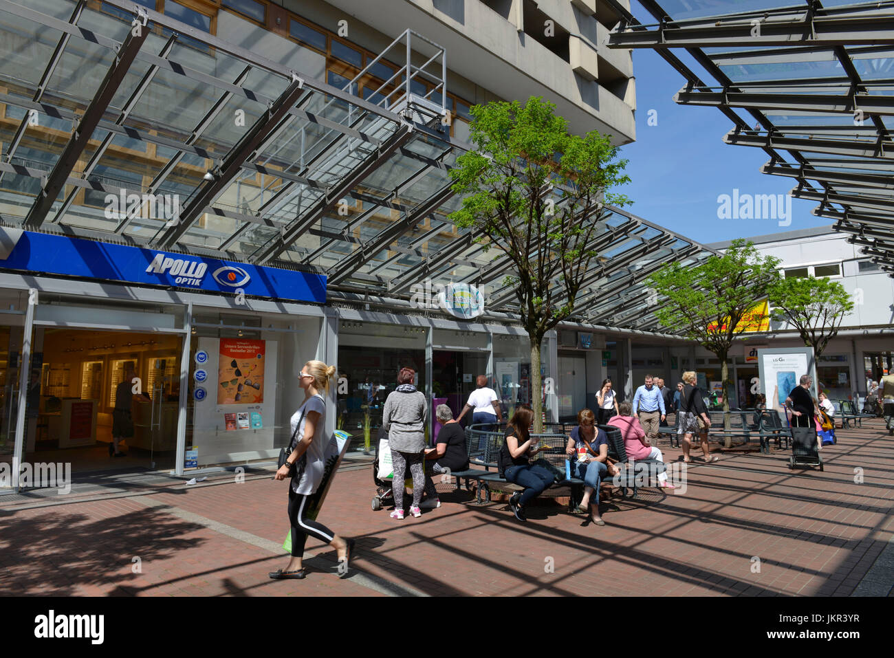 Centre de la Mars Brandenburg, quart de la Mars Brandenburg, village Reinicken, Berlin, Allemagne, Maerkisches Zentrum, Maerkisches Viertel, Rein Banque D'Images