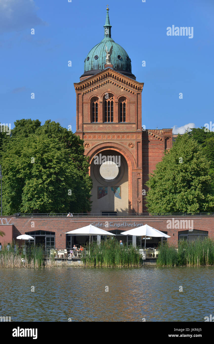 L'église Saint Michael, Angel's lavabo, milieu, Berlin, Allemagne, St Michael Kirche, Engelbecken, Mitte, Deutschland Banque D'Images