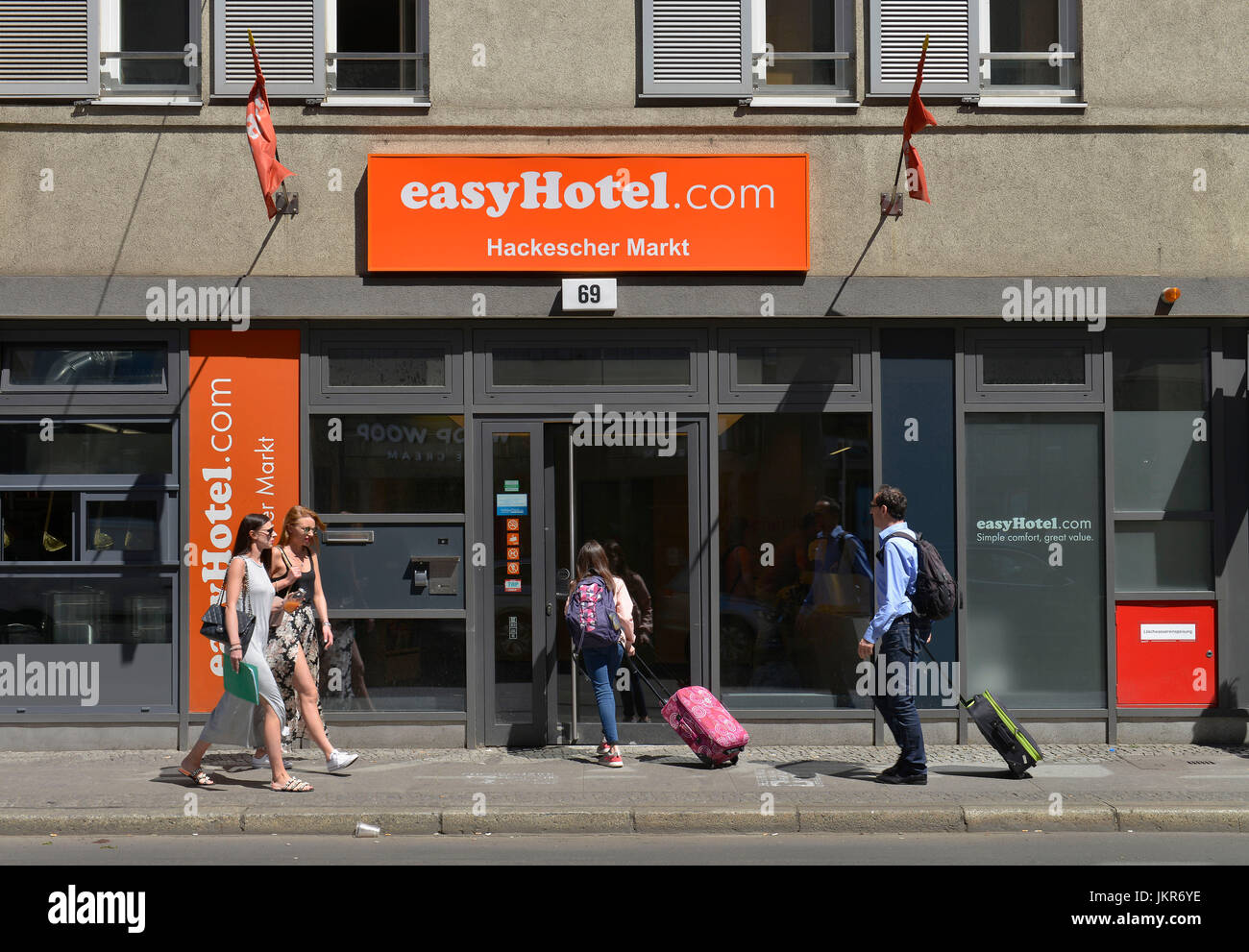 Hôtel simple, rue Rosenthaler, milieu, Berlin, Allemagne, l'Easyhotel, Rosenthaler Strasse, Mitte, Deutschland Banque D'Images