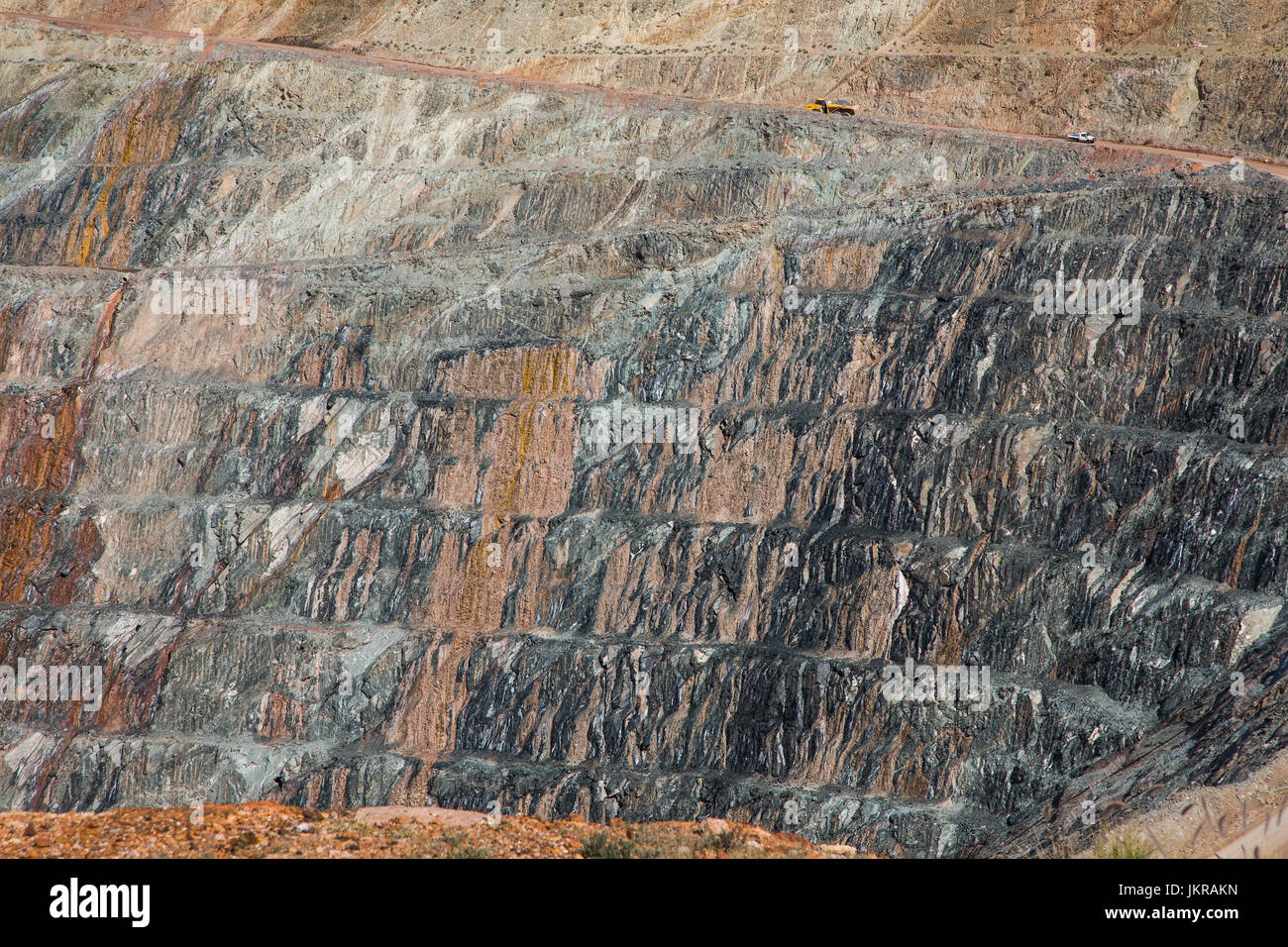 Full Frame shot de mine à ciel ouvert, Kalgoorlie, Western Australia, Australia Banque D'Images