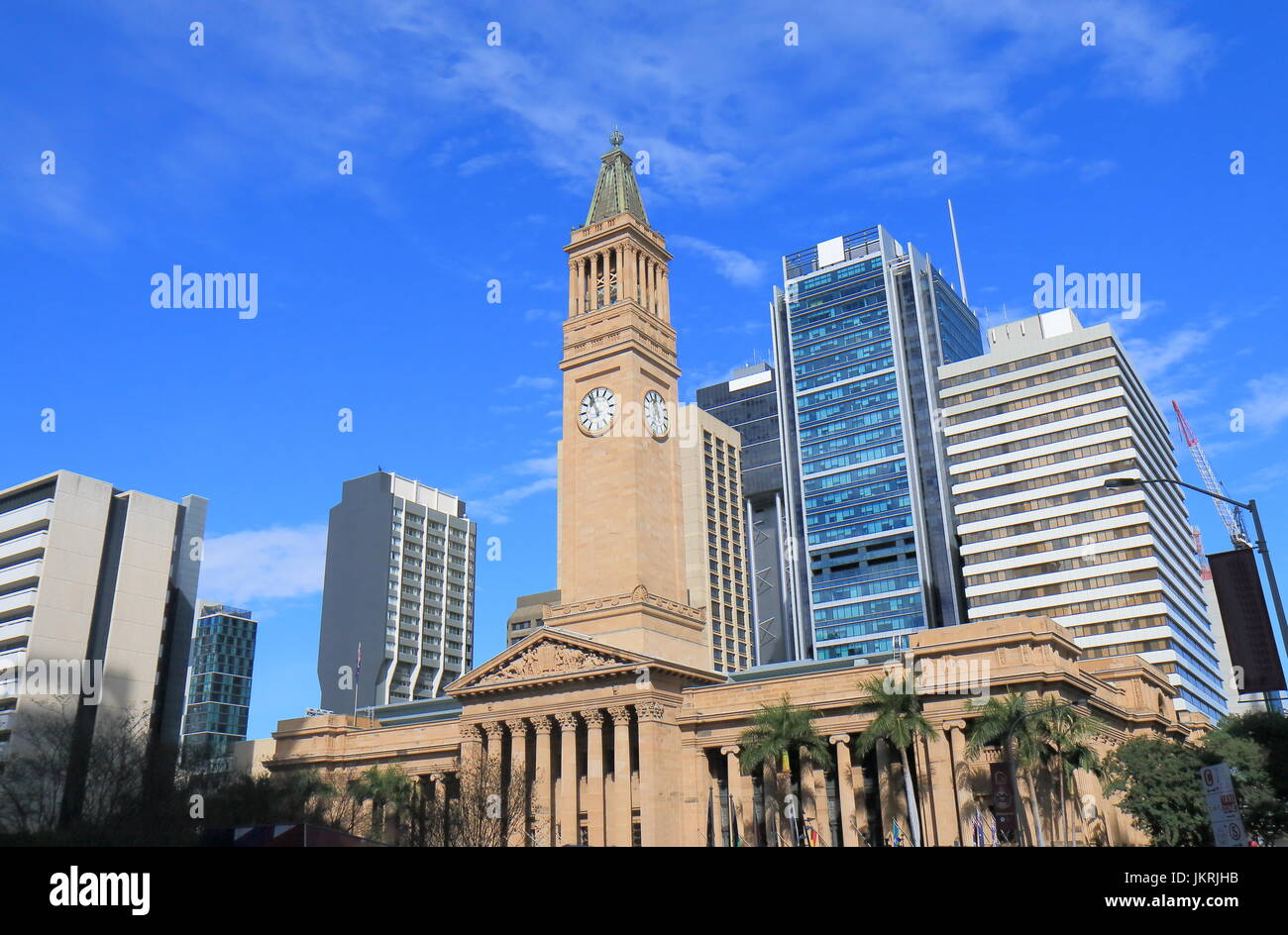 L'Hôtel de ville musée de Brisbane Australie l'architecture historique Banque D'Images