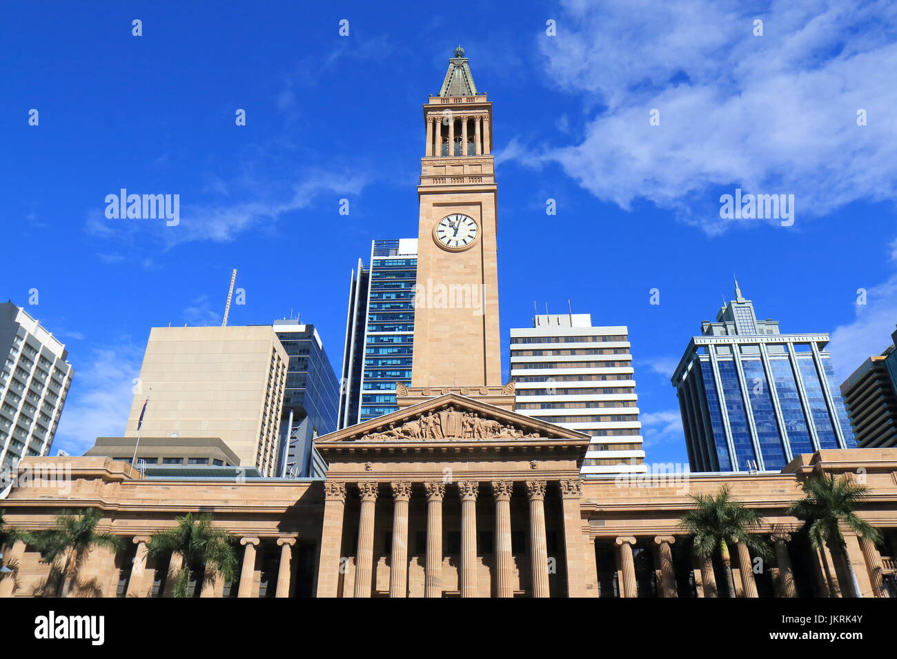 L'Hôtel de ville musée de Brisbane Australie l'architecture historique Banque D'Images