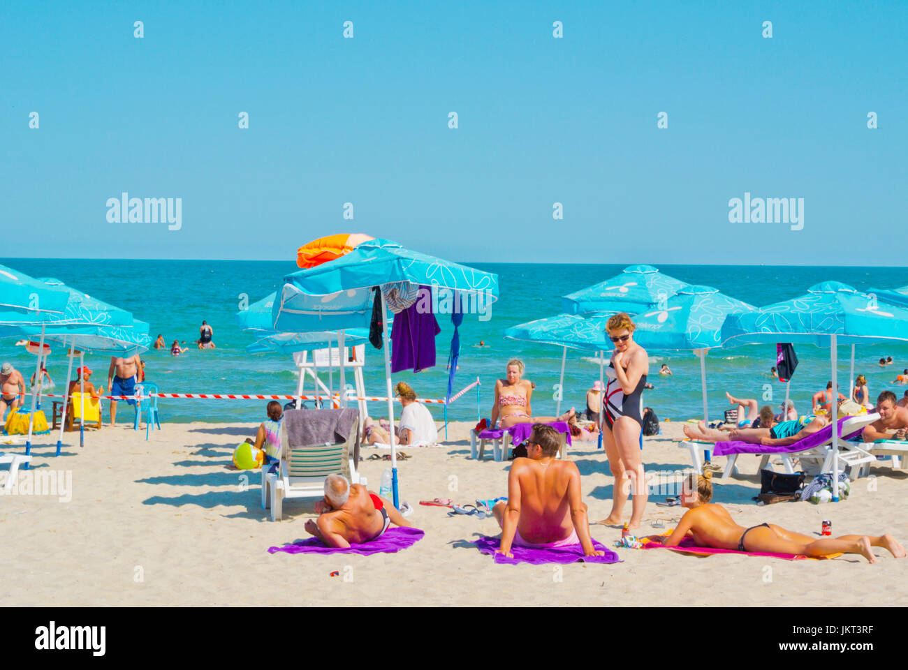 City Beach, South beach, Varna, Bulgarie Banque D'Images