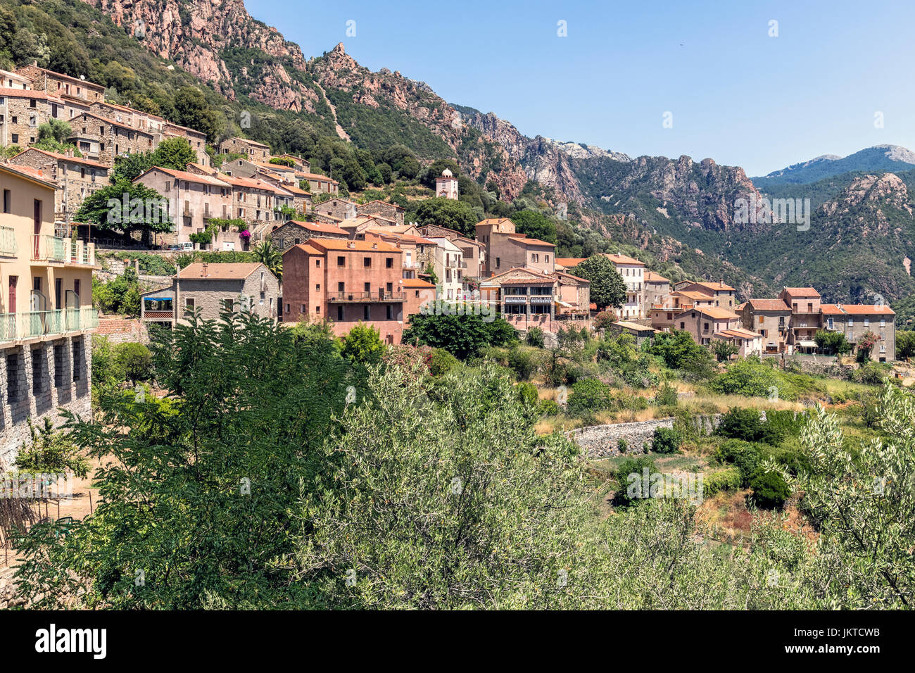 Ota, Corse, France Banque D'Images