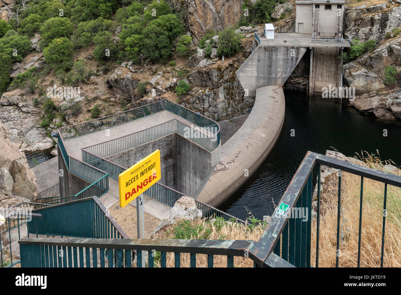Scala di Santa Regina, Golo, Calacuccia, Corse, France Banque D'Images
