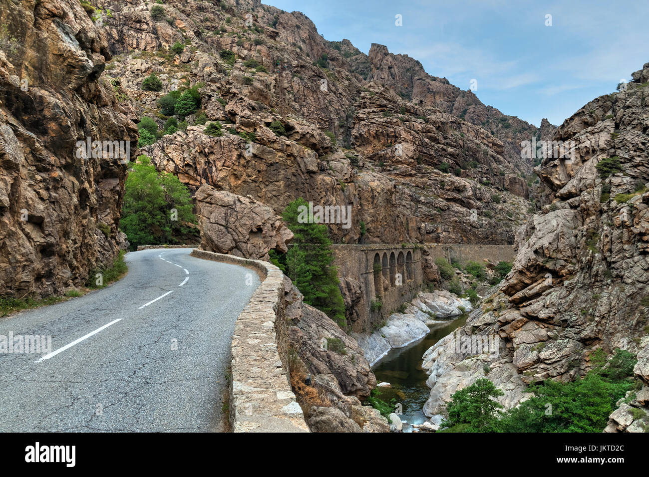Scala di Santa Regina, Golo, Calacuccia, Corse, France Banque D'Images