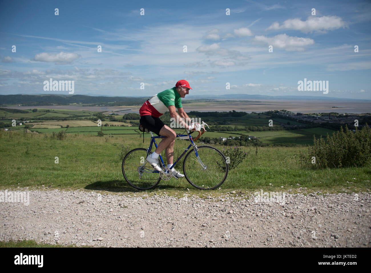 Événement vélo vintage en Cumbria, basé à Ulverston. Banque D'Images