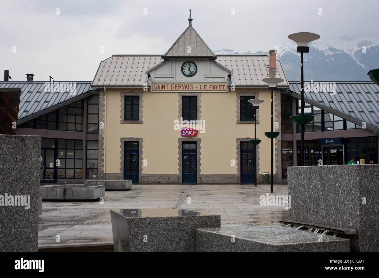 Gare de Saint-Gervais-les-bains-le Fayet Banque D'Images