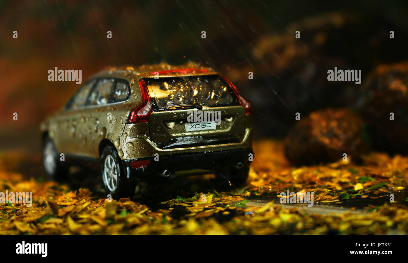 Soyez prêt pour l'aventure (voitures miniatures) Banque D'Images