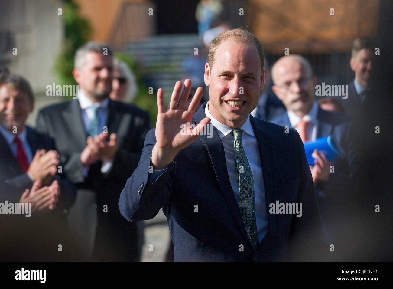 Le prince William duc de Cambridge au cours de sa visite à Gdansk, Pologne 18 juillet 2017 © Wojciech Strozyk / Alamy Stock Photo Banque D'Images