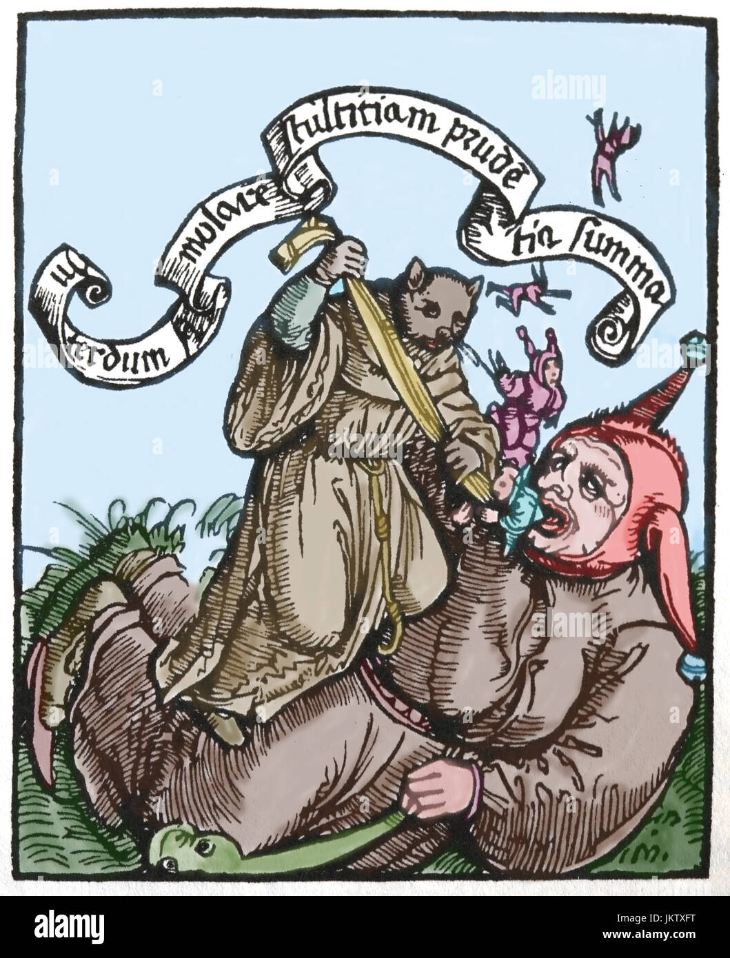 Thomas Murner anti-Réforme de la brochure (sur le grand imbécile luthérienne), 1518 Banque D'Images