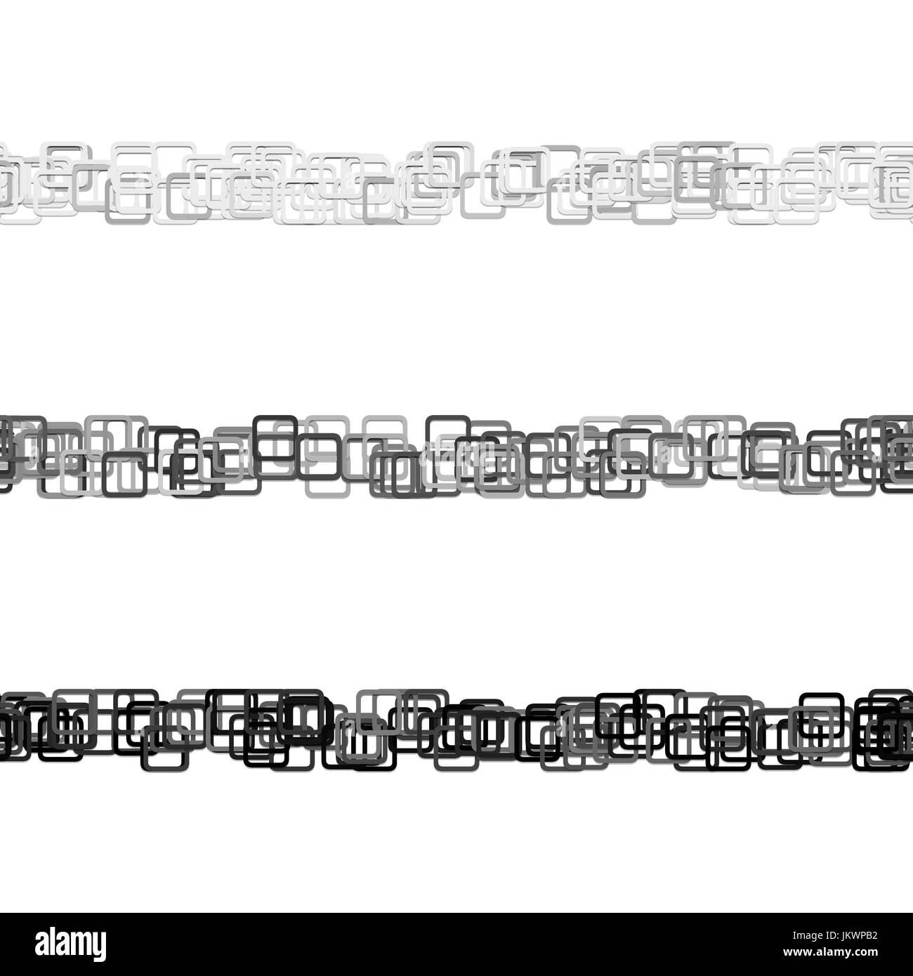 Aléatoire transparente motif carré paragraphe ligne de séparation set - conception d'éléments graphiques vectoriels à partir de carrés arrondis Illustration de Vecteur