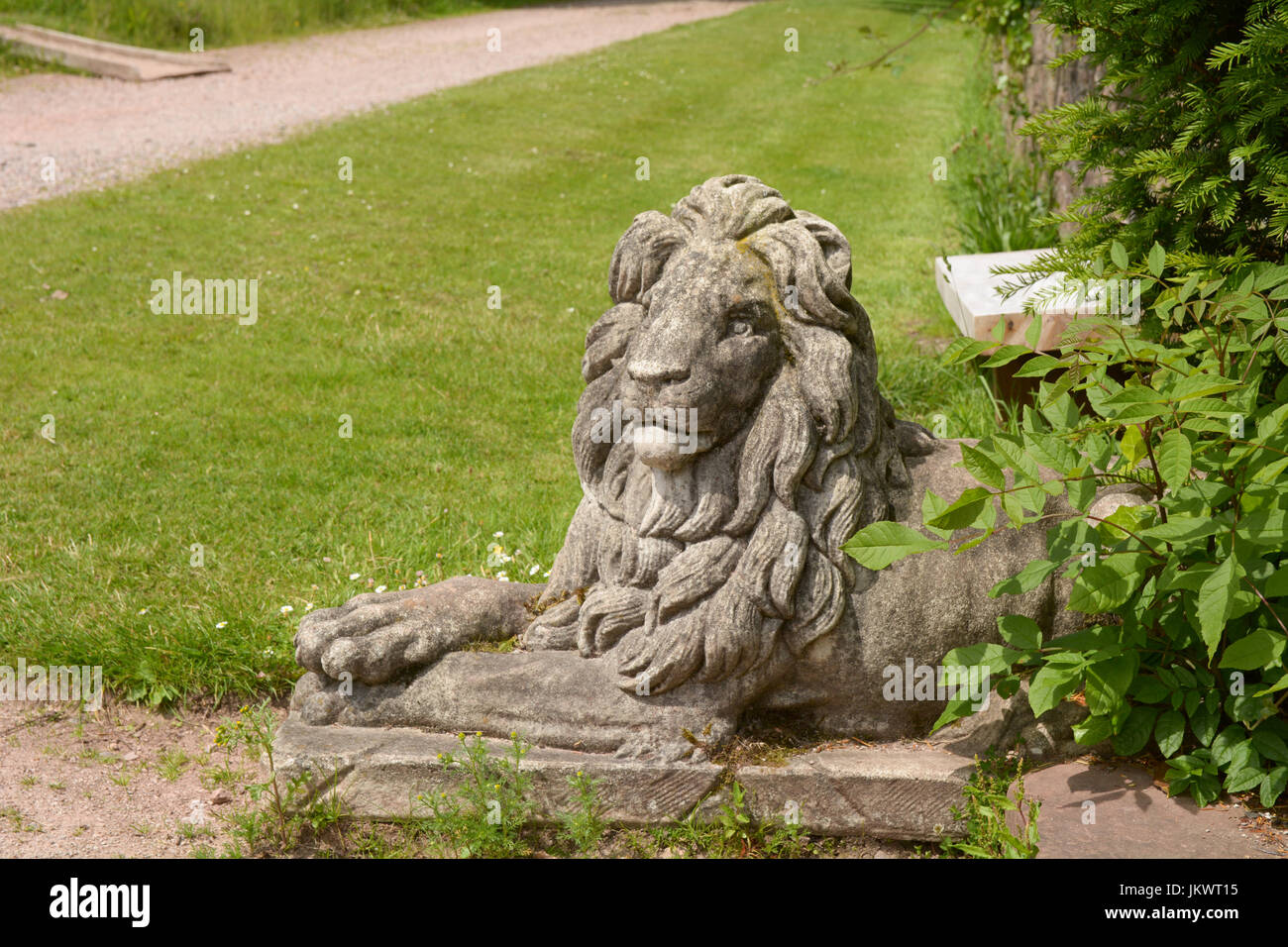 Pierre Lions Head ornament Banque D'Images