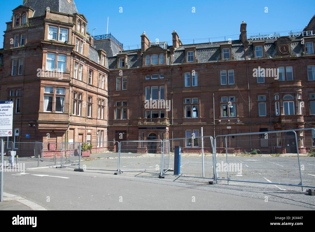 Le station hotel ayr ayrshire ecosse va être rénovée Banque D'Images