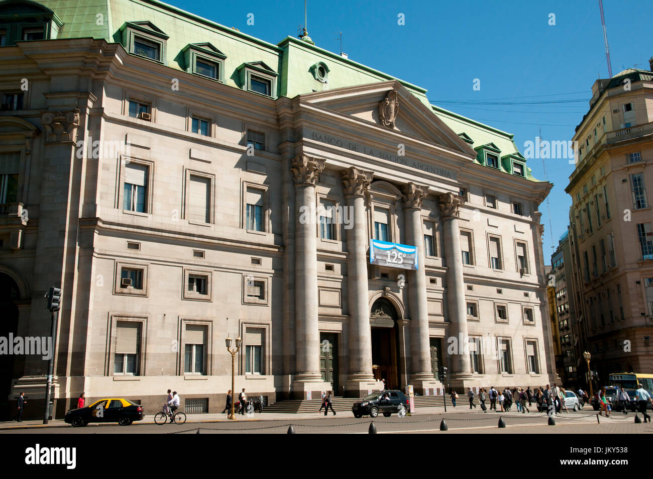 BUENOS AIRES, ARGENTINE - 15 décembre 2016 : 'Banco de la Nacion" (Banque de la Nation) bâtiment adjacent à Plaza de Mayo Banque D'Images