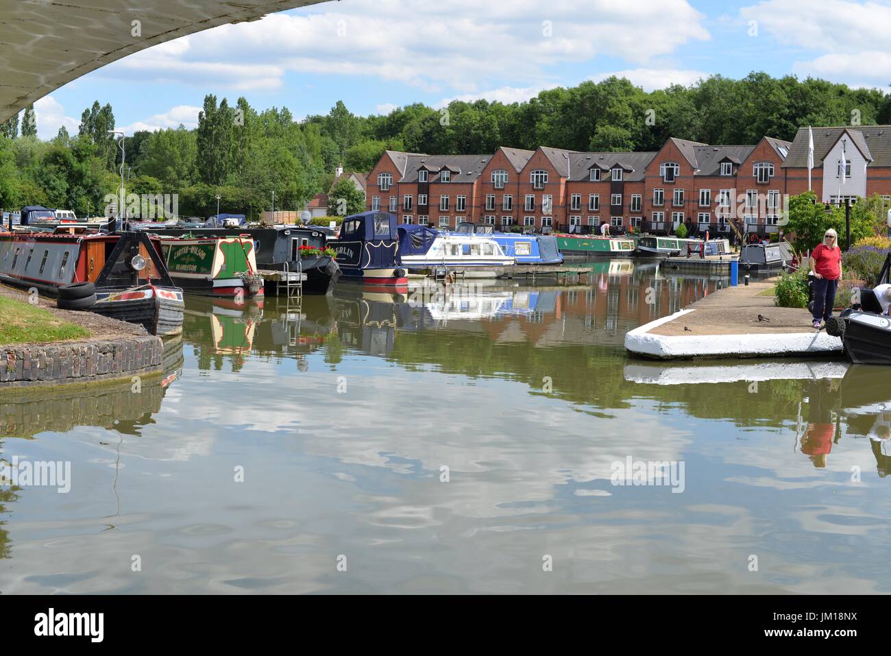 Braunston Marina vue d'Ironbridge Horsley Banque D'Images