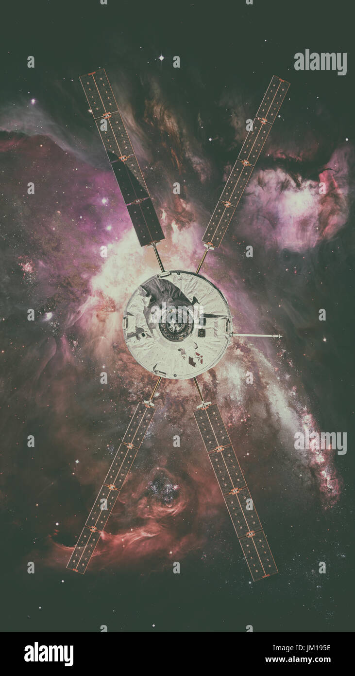 L'Agence spatiale européenne d'Automated Transfer Vehicle-4 s'approche de la Station spatiale internationale. Banque D'Images