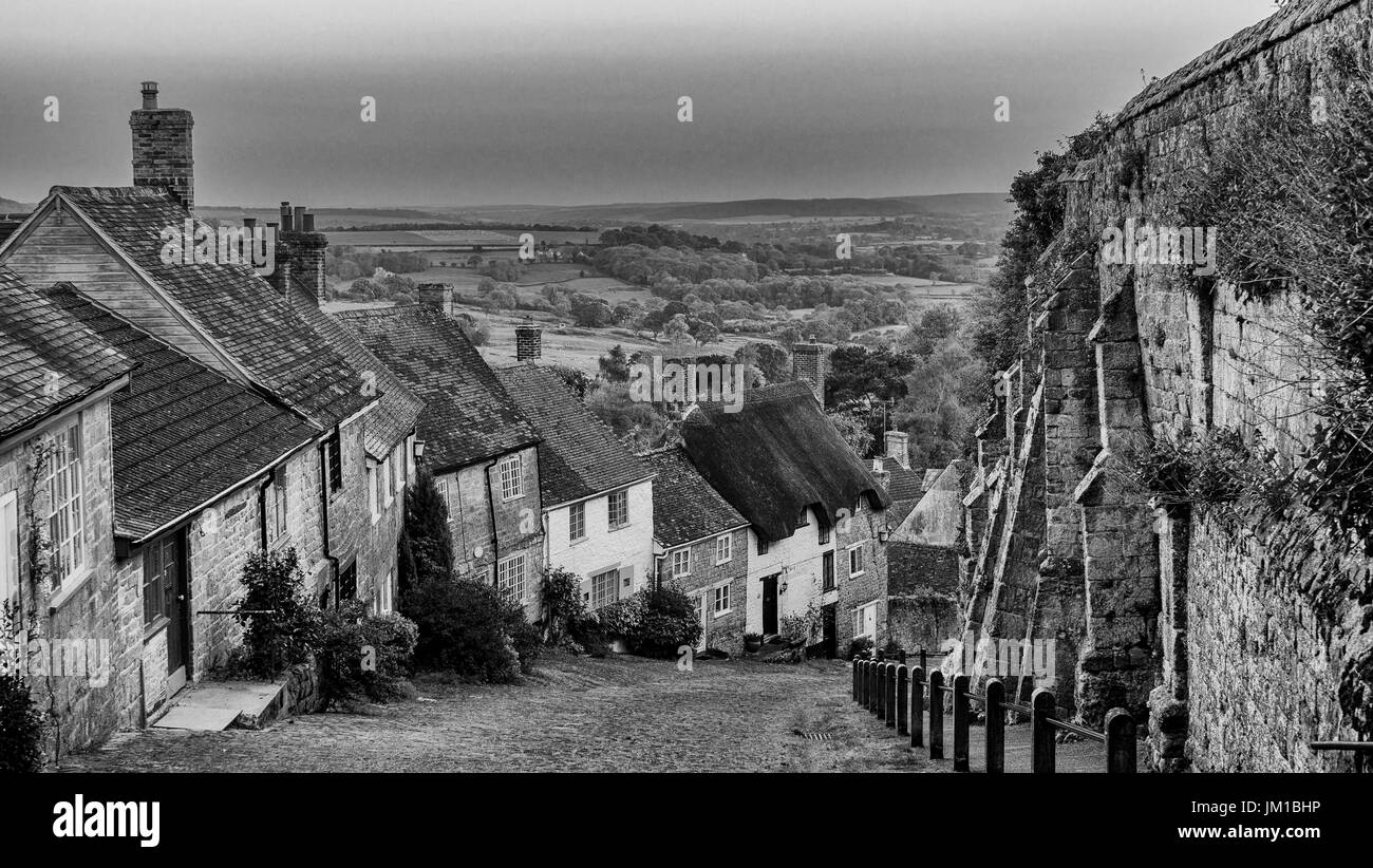 La colline d'or Shaftsbury Banque D'Images