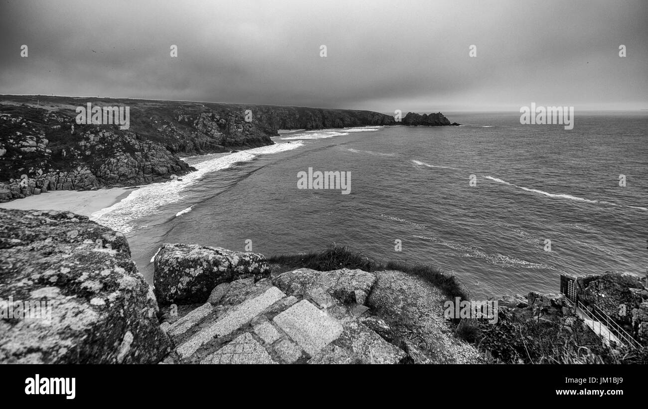 Les paysages marins West Cornwall Banque D'Images