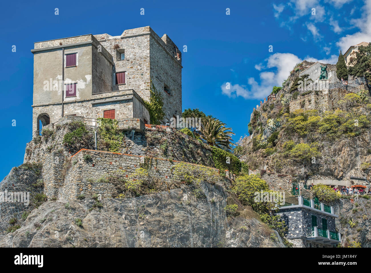 Le Château de San Giovanni Battista Monterosso, Cinque Terre, La Spezia, ligurie, italie Banque D'Images