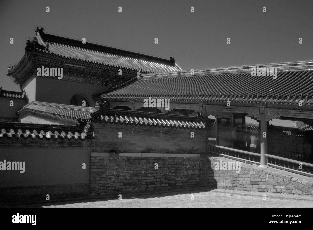 De Pékin, Pékin, Chine. Le 25 juillet, 2017. Beijing, Chine - 25 juillet 2017 : (usage éditorial uniquement. Chine).la photographie à infrarouge du Temple du Ciel à Beijing. Crédit : SIPA Asie/ZUMA/Alamy Fil Live News Banque D'Images