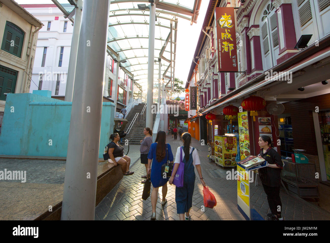 Pagoda Street dans le quartier chinois Banque D'Images