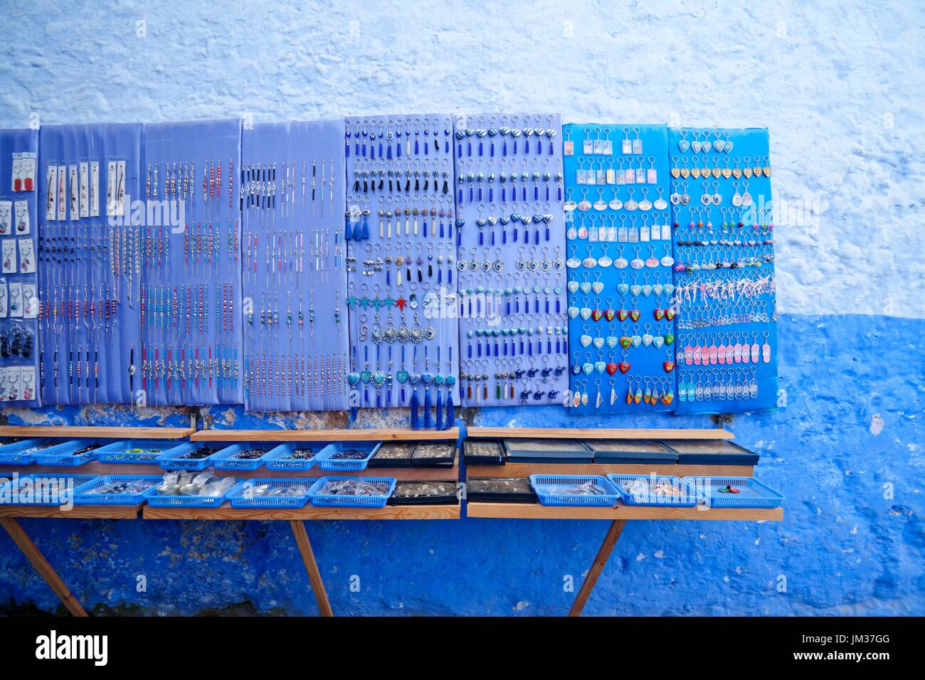 La ville bleue, Maroc Banque D'Images