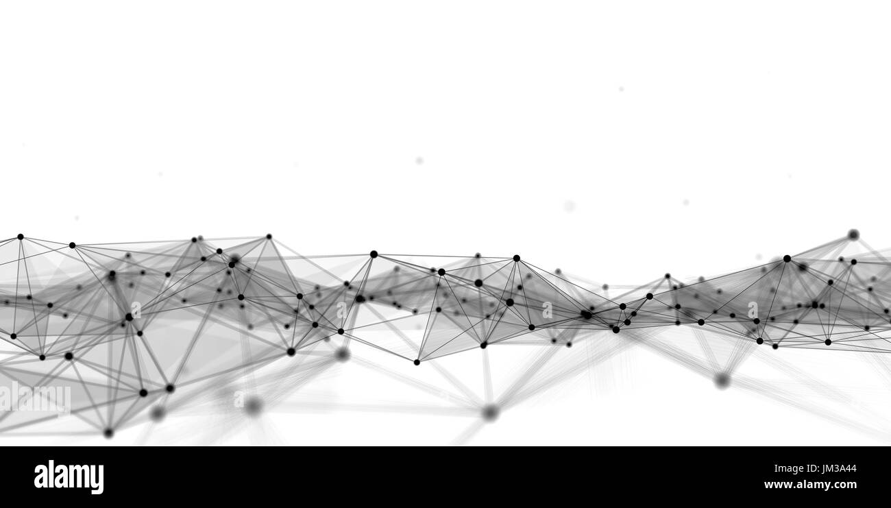 Points blancs sur fond bleu Banque D'Images