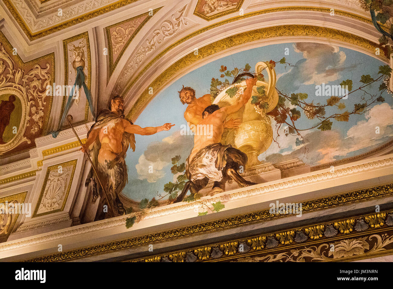 À l'intérieur de la Villa Borghese Banque D'Images