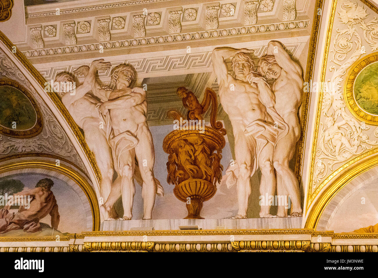 À l'intérieur de la Villa Borghese Banque D'Images