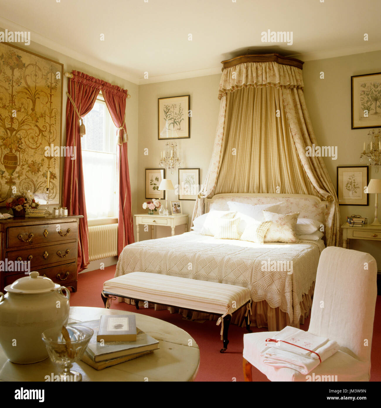 Salle de bains de style de pays Banque D'Images