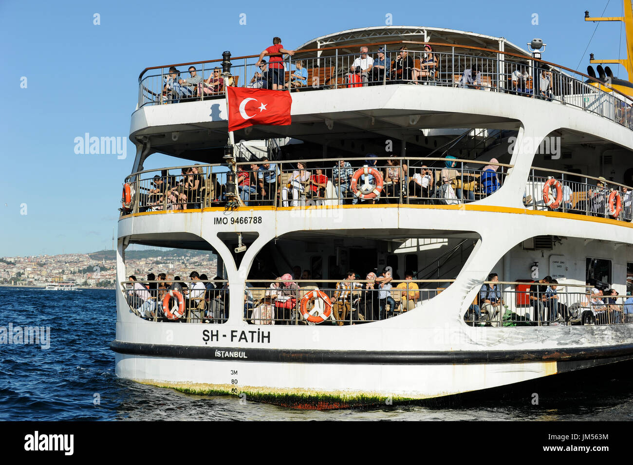 Turquie Istanbul, traversée du Bosphore à Istanbul, Faehre TUERKEI / am Bosporus Banque D'Images