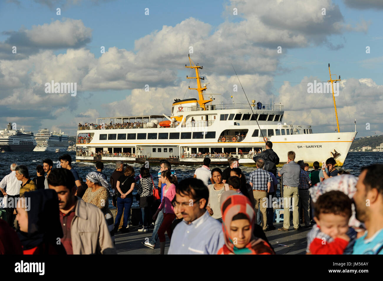 Turquie Istanbul, traversée du Bosphore à Istanbul, Faehre TUERKEI / am Bosporus Banque D'Images