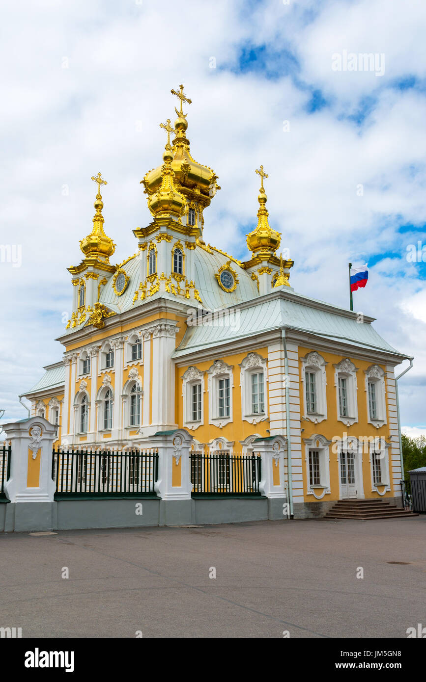 La Russie, Peterhof - Juin 03,2017 Le Palais de l'église Saint Pierre et Paul Banque D'Images