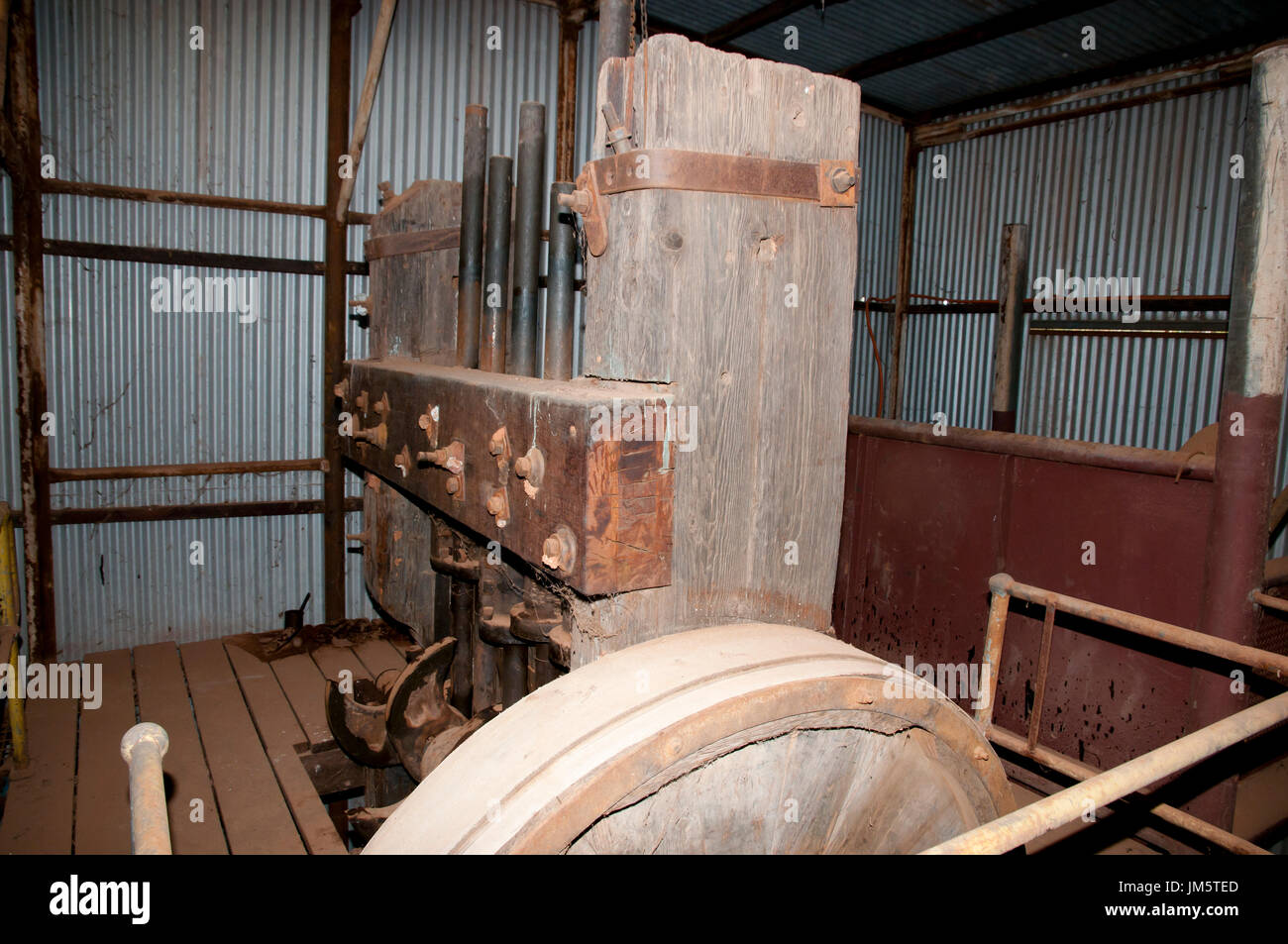 19e siècle timbre minière Mill Banque D'Images