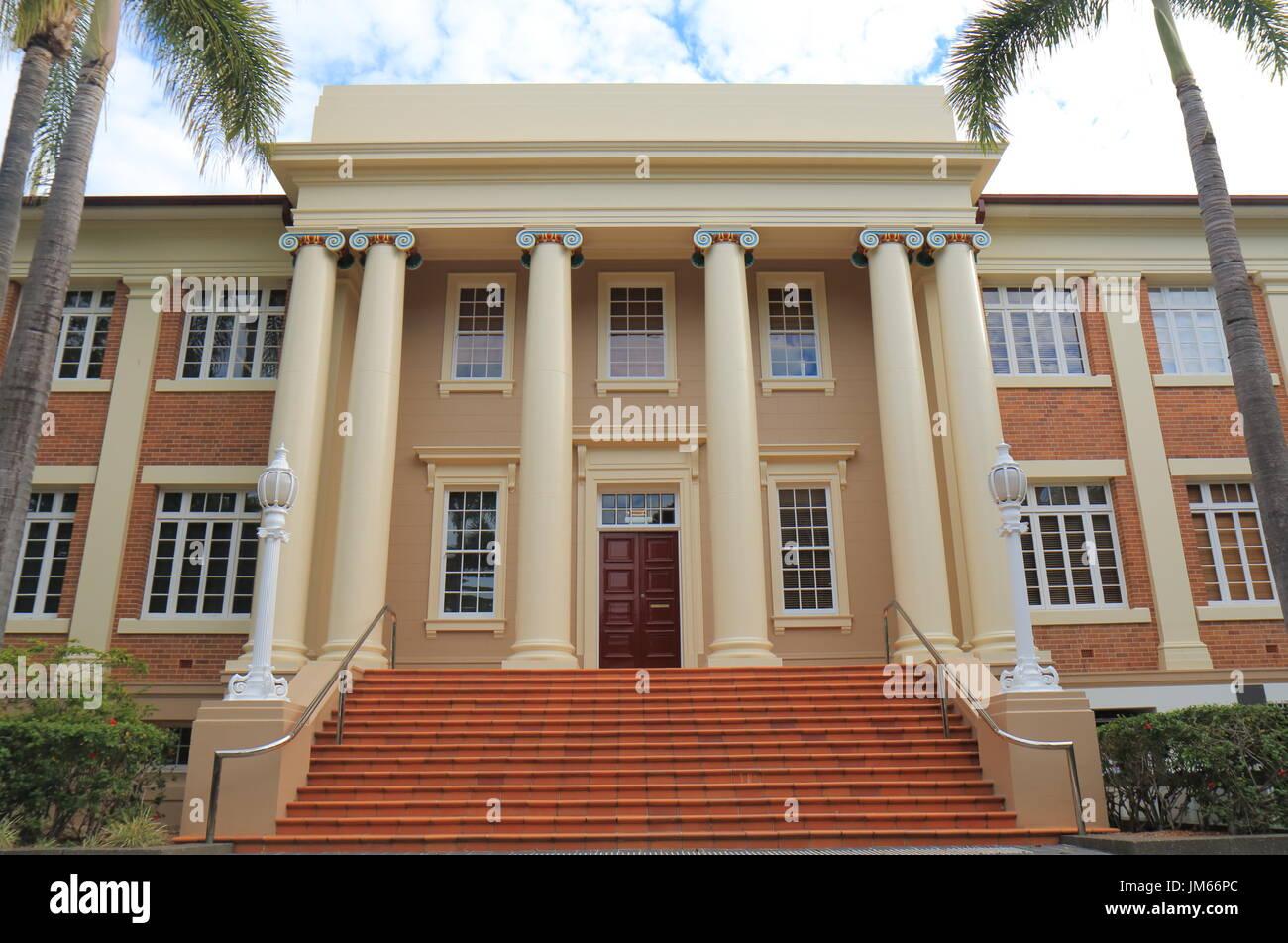 L'Université de technologie du Queensland QUT art museum à Brisbane en Australie. Banque D'Images